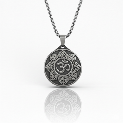 Om Lotus Medallion